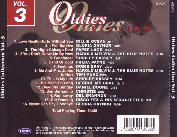 OLDIES COLLECTION VOL.3 - Compilation (CD) 43505 EX