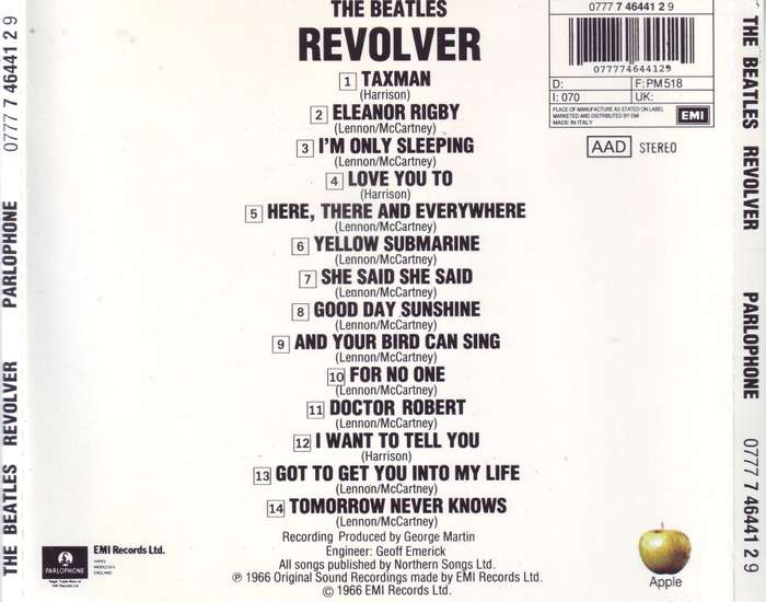 THE BEATLES - Revolver (CD) 0777 7 46441 2 9 NM- (FREE BULK SHIPPING)
