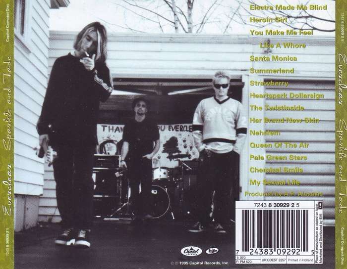 EVERCLEAR - Sparkle and fade (CD) 7243 8 30929 2 5 NM-