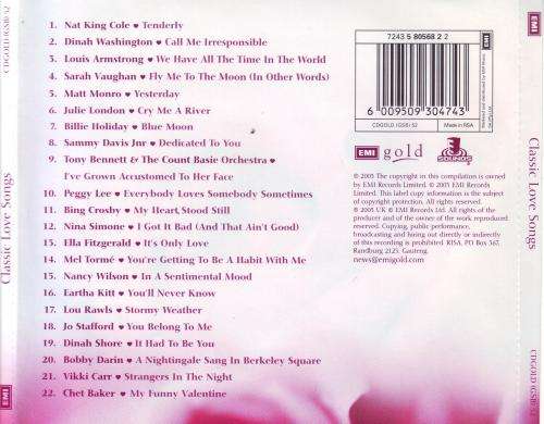 CLASSIC LOVE SONGS - Compilation (CD) CDGOLD (GSB) 52 NM-