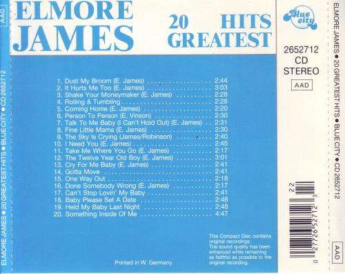 ELMORE JAMES - 20 greatest hits (CD) 2652712 NM