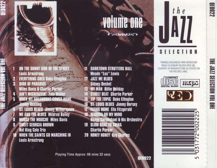 The Jazz Collection Volume One - Compilation CD QED022
