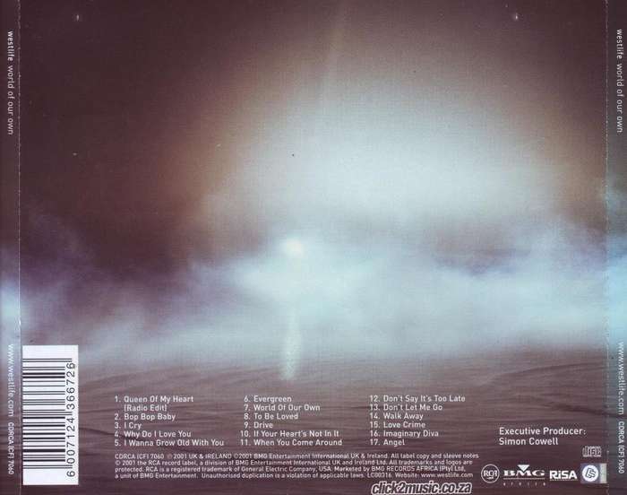 WESTLIFE - World of our own (CD)  CDRCA (CF) 7060 VG to VG+