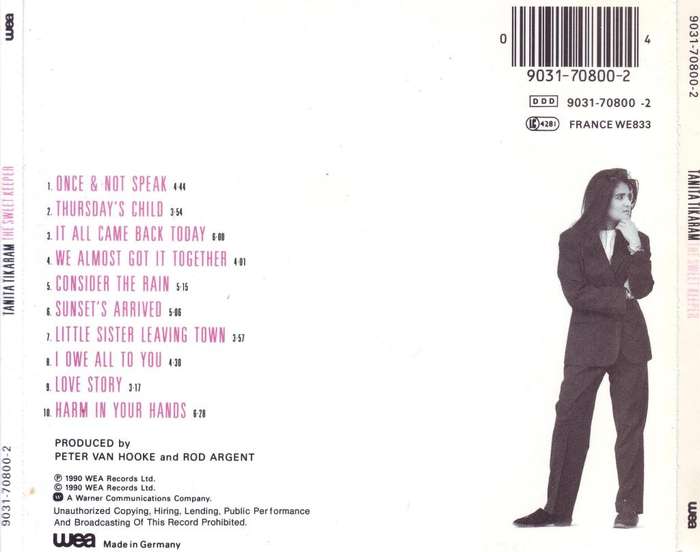 TANITA TIKARAM - The sweet keeper  (CD) 9031-70800-2 EX
