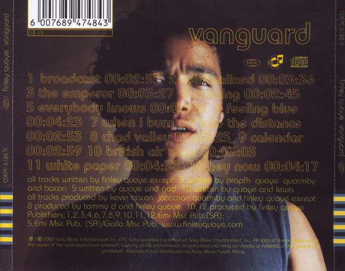 FINLEY QUAYE - Vanguard (CD) CDEPC 6128 K VG+