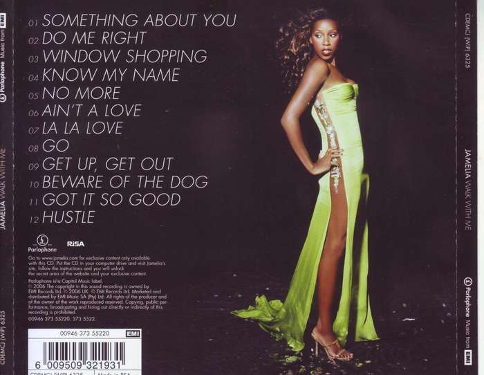 JAMELIA - Walk with me (CD) CDEMCJ (WIP) 6325 NM