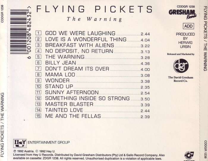 FLYING PICKETS - The warning CD) CDDGR 1238 EX