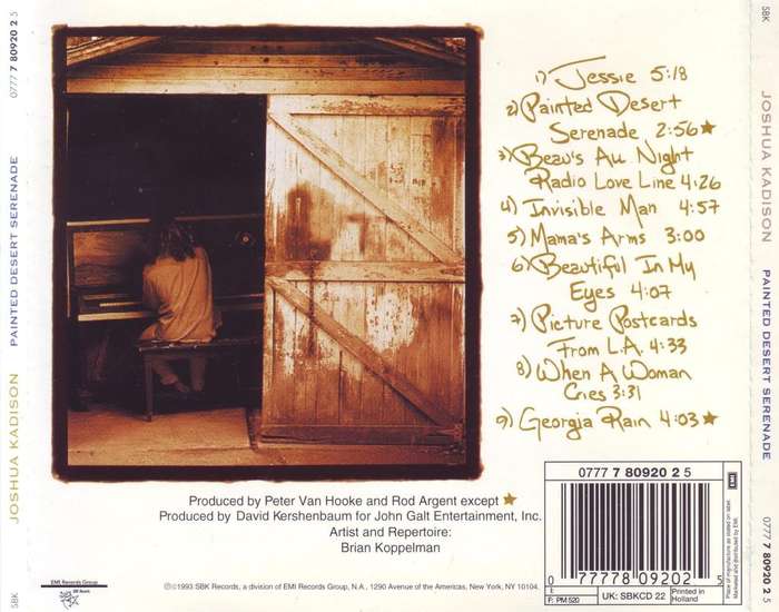 JOSHUA KADISON - Painted desert serenade (CD) 0777 7 80920 2 5 VG