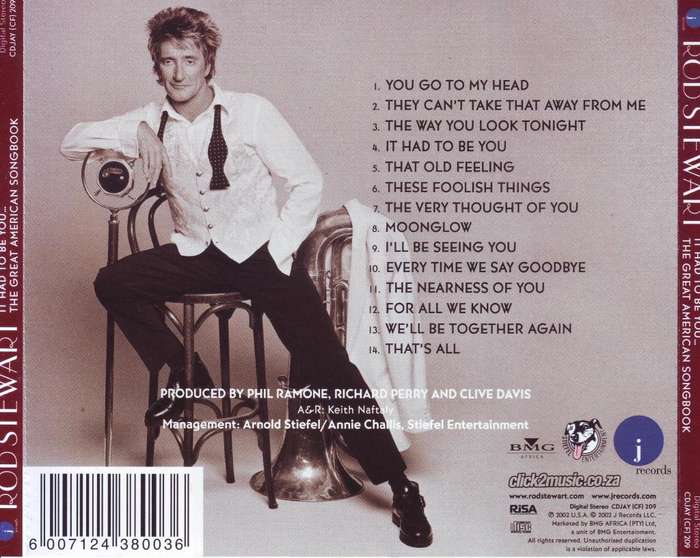 ROD STEWART - It Had To Be You.. The Great American Songbook (CD) CDJAY (CF) 209 VG
