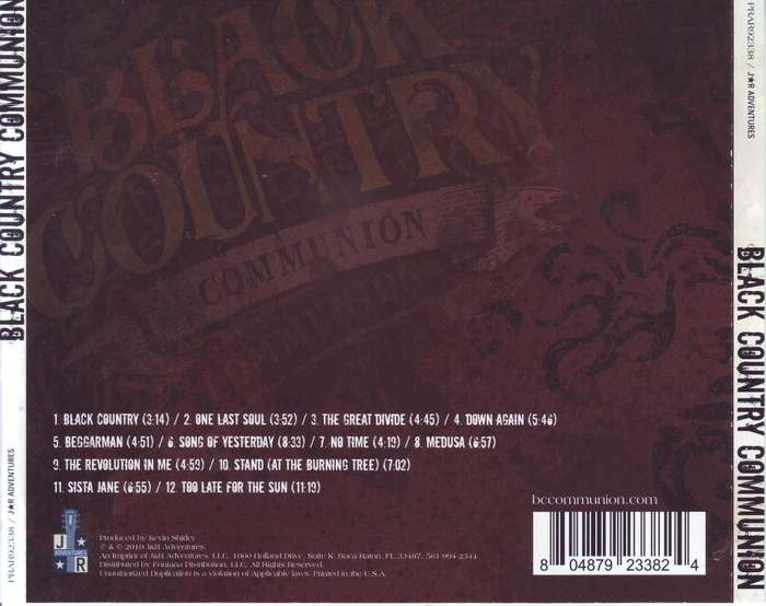 BLACK COUNTRY COMMUNION - Black country communion (CD & DVD) PRAR92338 NM-