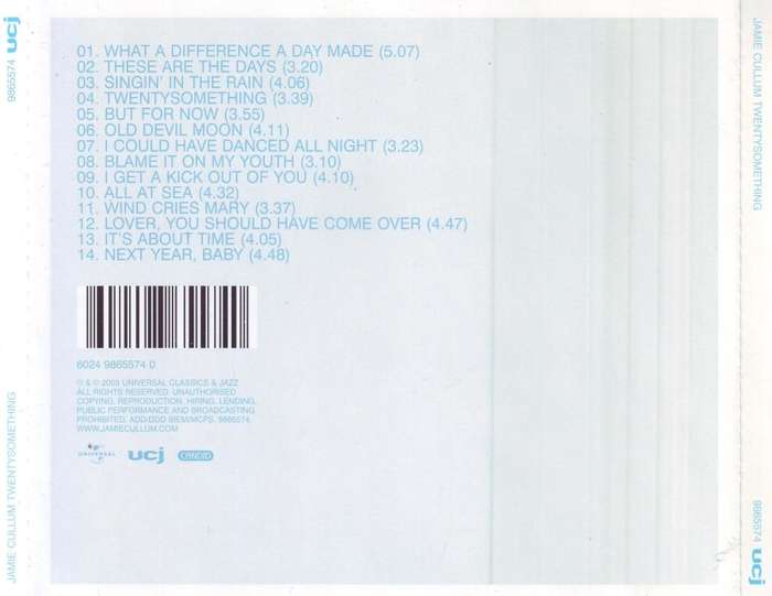 JAMIE CULLUM - Twentysomething (CD) 9865574 VG to VG+