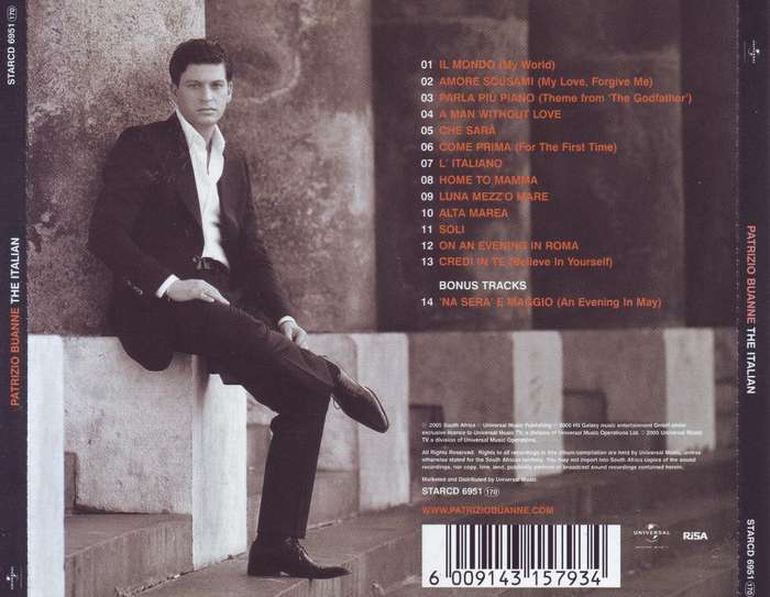 PATRIZIO BUANNE - The Italian (CD) STARCD 6951 NM-