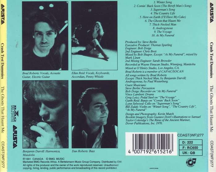 CRASH TEST DUMMIES - The ghosts that haunt me (CD) CDAST(WF)277 EX