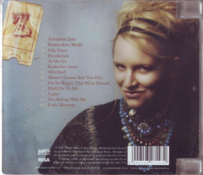 KAREN ZOID - Postmodern world (CD) CDJUST 189  NM-