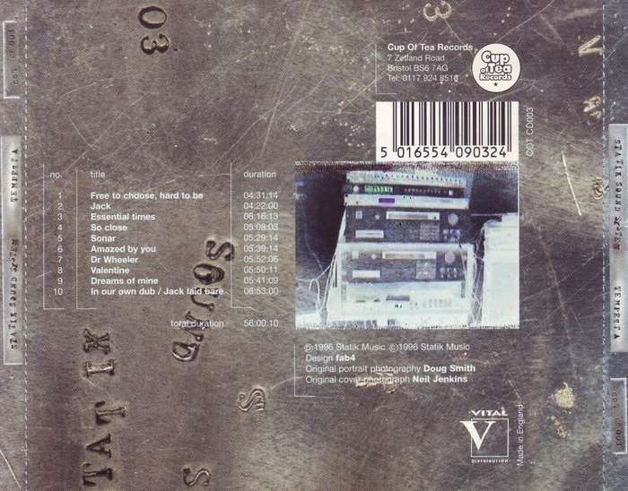 STATIK SOUND SYSTEM - Tempesta (CD) COTCD003 VG+