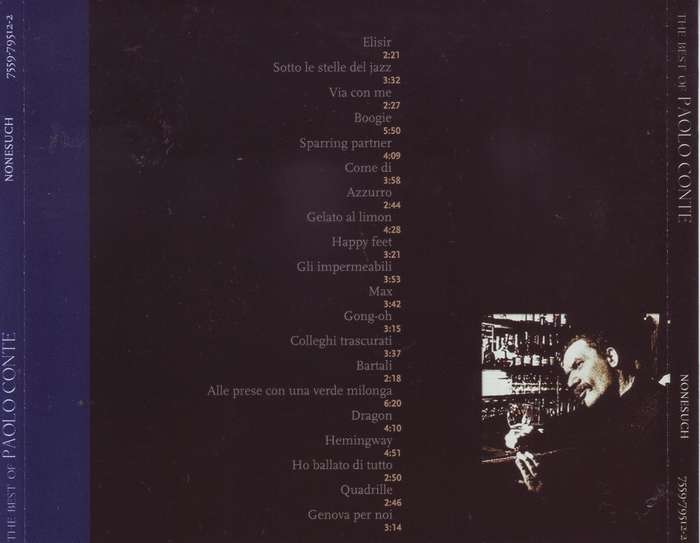PAOLO CONTE - The Best Of Paolo Conte (CD) 7559-79512-2 NM.