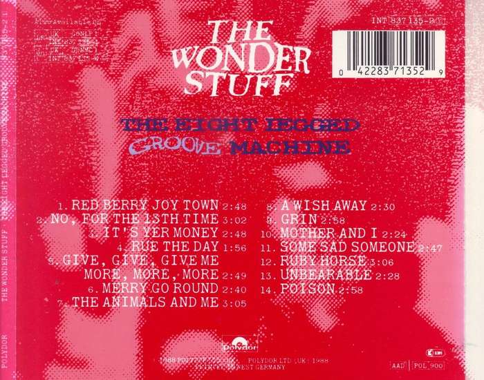 THE WONDER STUFF - The eight legged groove machine (CD) 837 135-2 EX