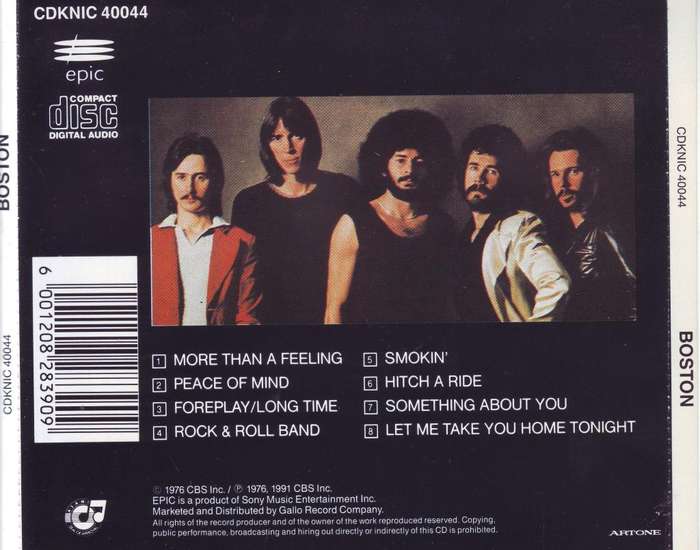 BOSTON - Boston (CD) CDKNIC 40044 NM