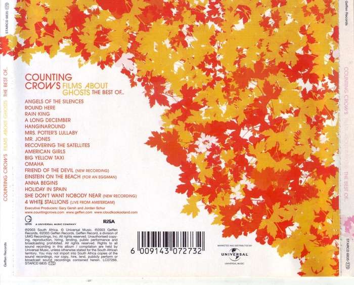 COUNTING CROWS - Films about ghosts (CD) STARCD 6835 VG to VG+