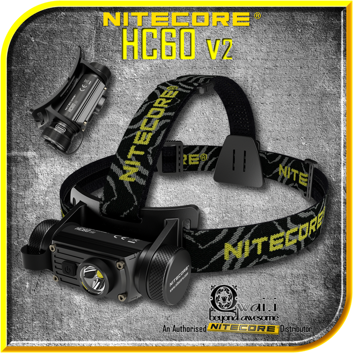 NITECORE HC60 V2 USB-Rechargeable High Performance HeadLamp (1200 Lumens)