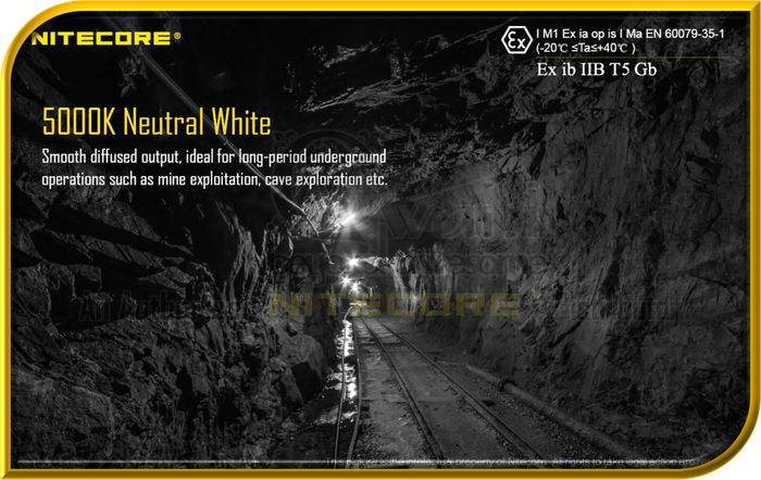 NITECORE EH1 Intrinsically Safe Explosion-Proof HeadLamp (260 Lumens)