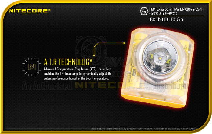 NITECORE EH1 Intrinsically Safe Explosion-Proof HeadLamp (260 Lumens)