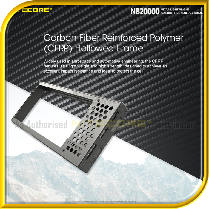 NITECORE NB20000 Ultra Lightweight Carbon Fiber PowerBank (20,000mAh)