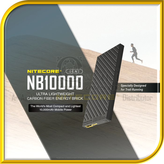 NITECORE NB10000 GEN2 Ultra Lightweight Carbon Fiber PowerBank (10,000mAh)