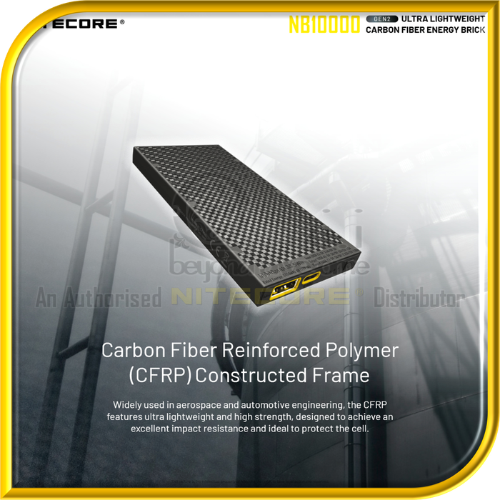 NITECORE NB10000 GEN2 Ultra Lightweight Carbon Fiber PowerBank (10,000mAh)
