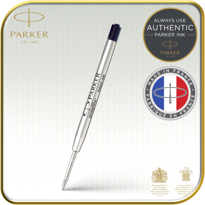 PARKER QUINKFLOW Ballpoint Pen Refill x 1 (Black/Medium)