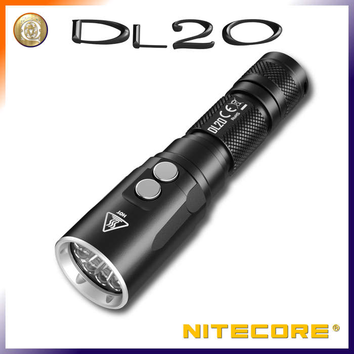 NITECORE DL20 100m Submersible Waterproof Diving Light Designed For Underwater Sports (1,000 Lumens)