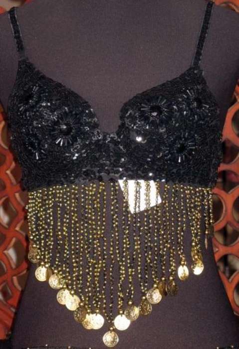 BELLY DANCE BLACK BRA