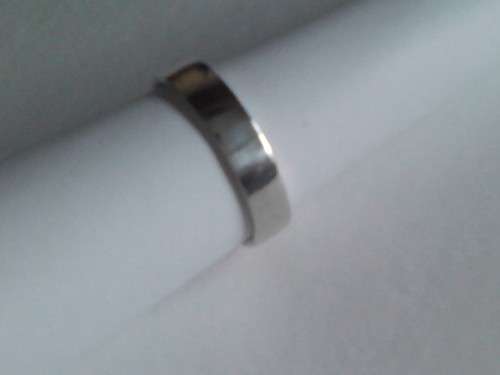 QUALITY -  SOLID 925. STERLING SILVER 4mm FLAT BAND - SIZE T - 3 x AVAILABLE - PLEASE READ BELOW