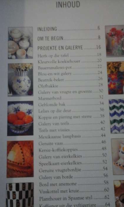 `VERF OP KERAMIEK` MAKLIKE PROJEKTE DEUR NEAL EN HOWARTH  - SEE and READ BELOW FOR INFO