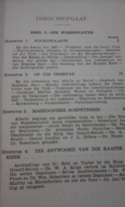 1934,  Geskiedenis van die Ned. Geref. Kerke deur G.B.A. Gerdener.