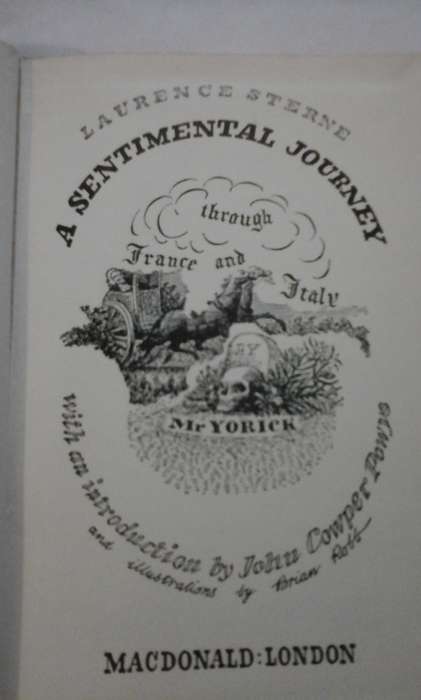 A Sentimental Journey, illustrated classics by Laurence Stern.