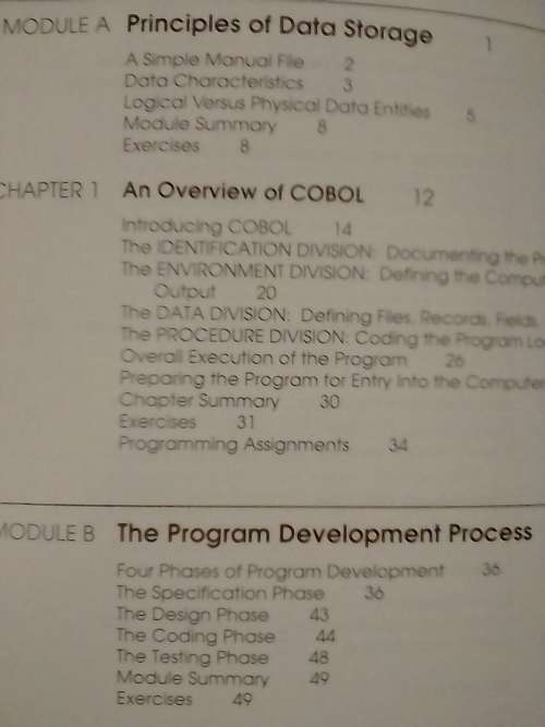`COMPUTURE COURSE `STRUCTURED COBOL 74/85` - 687 PAGES - INFO BELOW.
