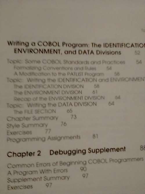 `COMPUTURE COURSE `STRUCTURED COBOL 74/85` - 687 PAGES - INFO BELOW.