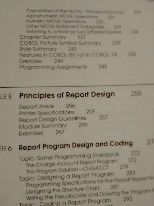 `COMPUTURE COURSE `STRUCTURED COBOL 74/85` - 687 PAGES - INFO BELOW.