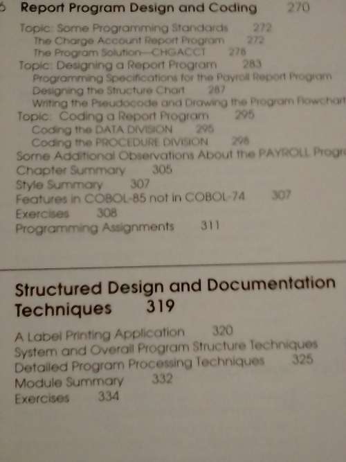 `COMPUTURE COURSE `STRUCTURED COBOL 74/85` - 687 PAGES - INFO BELOW.