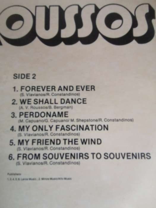 THE GOLDEN VOICE OF DEMIS ROUSSOS - VINYL IN EXCELLENT CONDITION - SEE BELOW FOR INFO.