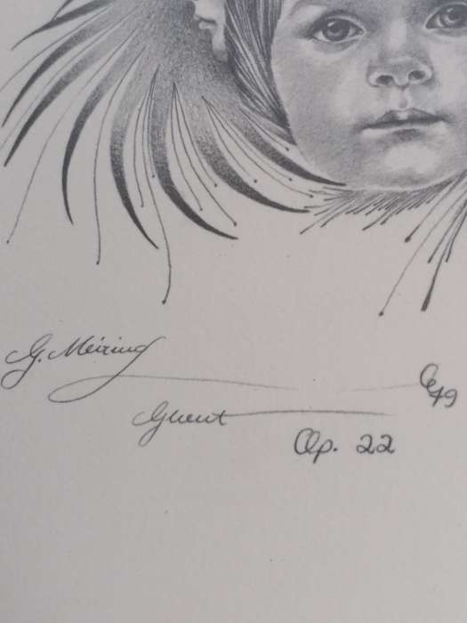 FAMOUS S.A. ARTIST ´GABRIEL MEIRING´ORIGINAL 1979 HIGH VALUE PENCIL ART -LOT 2 - SEE BELOW FOR INFO.