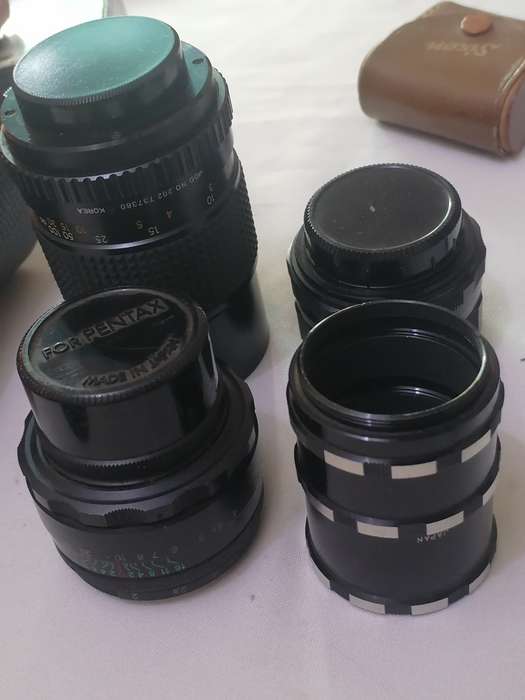 ASAHI PENTAX OPTOMAX MC 1:28 F CAMERA, (LOT OF ASSESSORIES) - 35mm FILM - SEE BELOW FOR INFO.