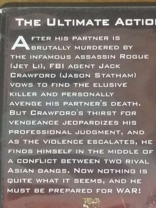 DVD movie, action (Rogue Assassin).
