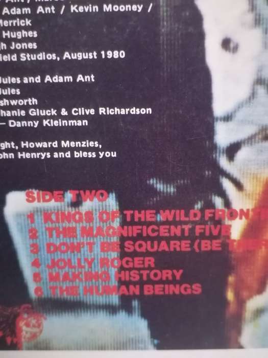 ADAM AND THE ANTS (KINGS OF THE WILD FRONTIER)- VINYL IN EXCELLENT COND. - SEE BELOW FOR INFO.