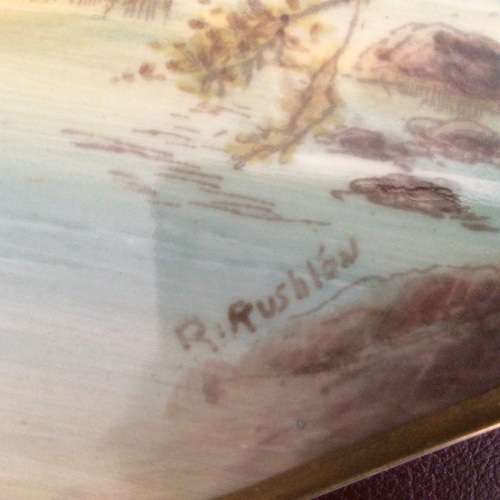 Royal Worcester Bothwell Castle Cabinet Plate Signed!