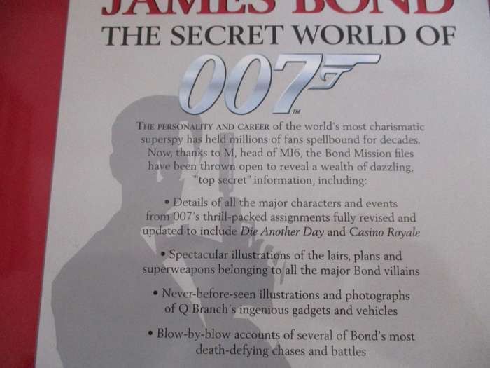 James Bond The Secret World of 007 Large Hardcover Book!