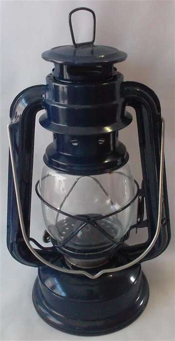 Blue  Hurricane lantern