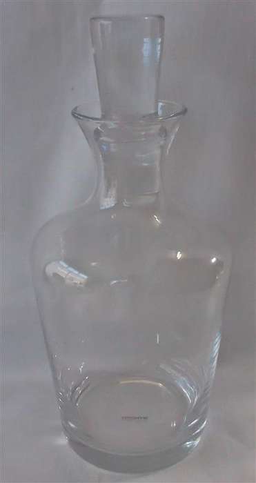 Hademade Clear Glass Decanter with Stopper
