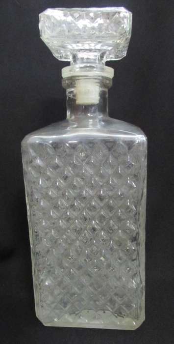 Beautiful glass decanter